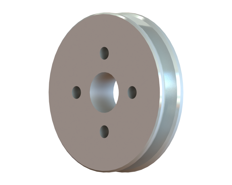 100mm Belt Pulley with Taper Lock Assembly