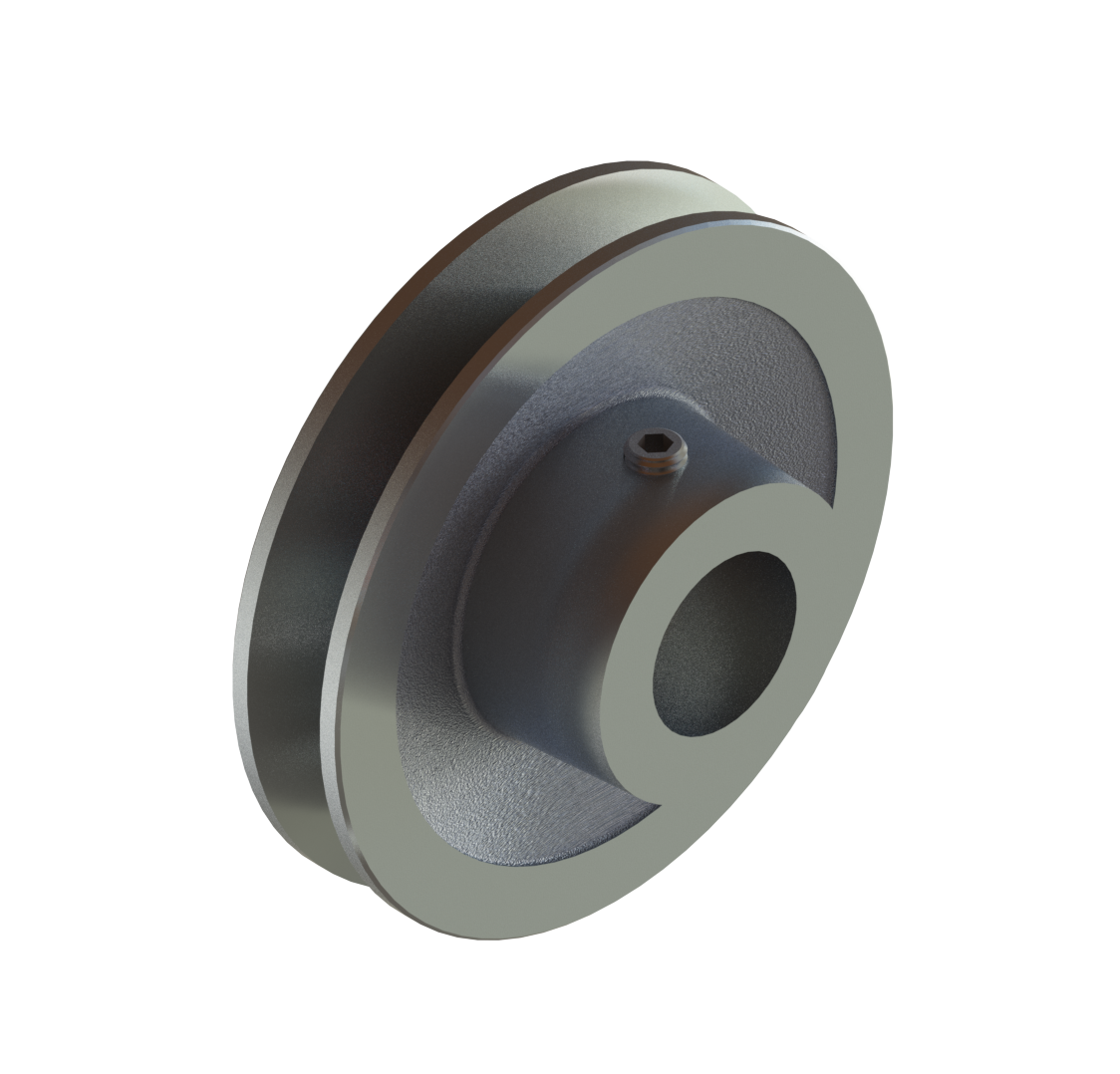 3.5" Cast Aluminium Belt Pulley