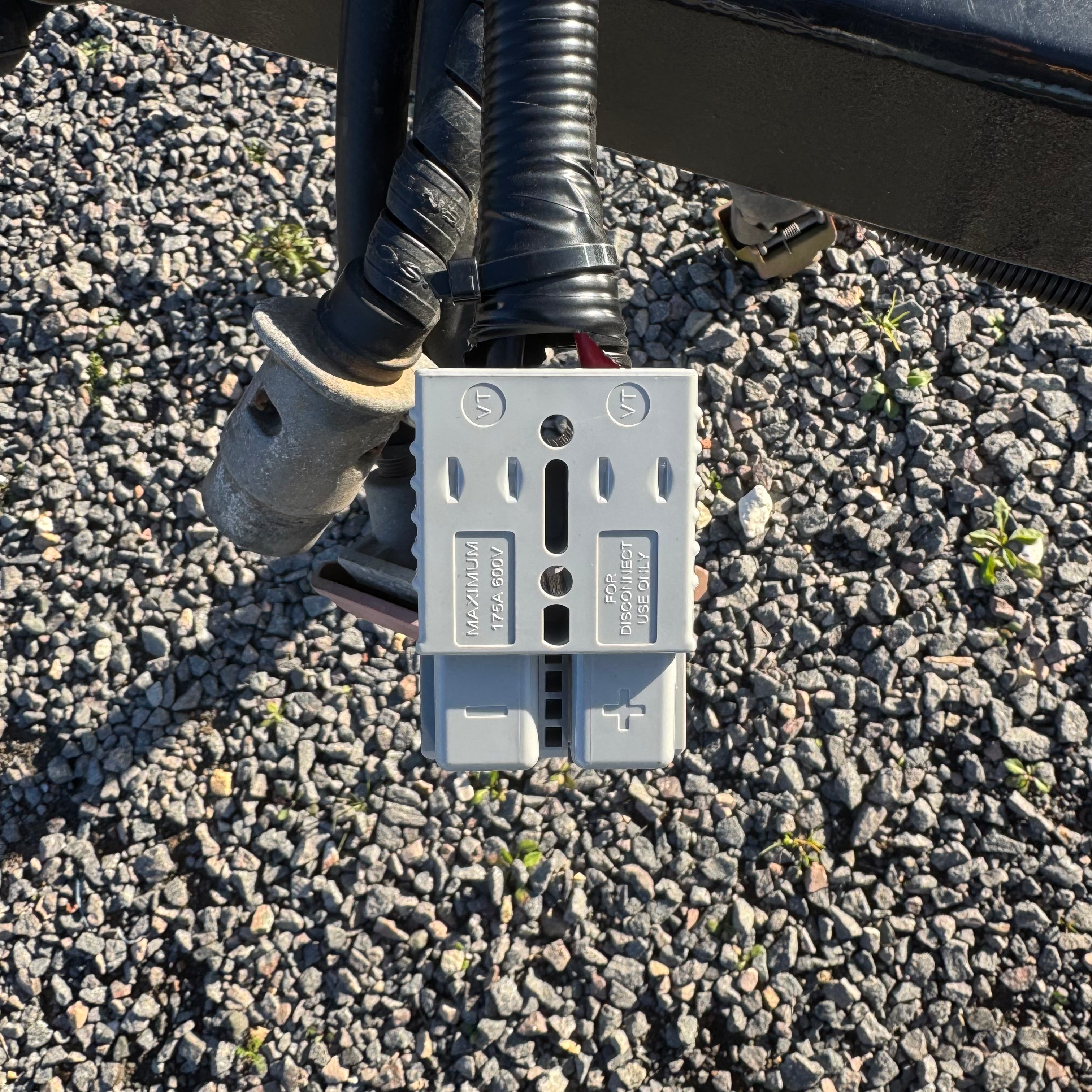 175 Amp Anderson-Style Plug Set – Grey (2 Plugs + Terminals)