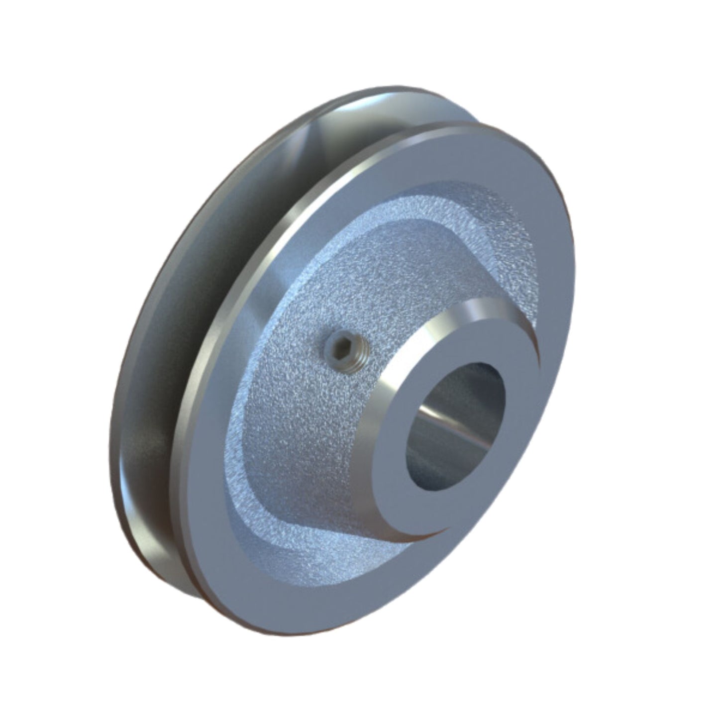4" Cast Aluminium Belt Pulley – Suits 25.2mm Shaft
