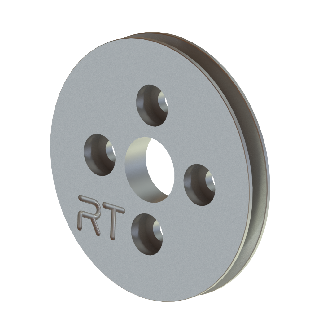100mm Wire Pulley Plate Wheel