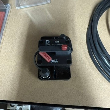 80 Amp Circuit Breaker – Waterproof Manual Reset