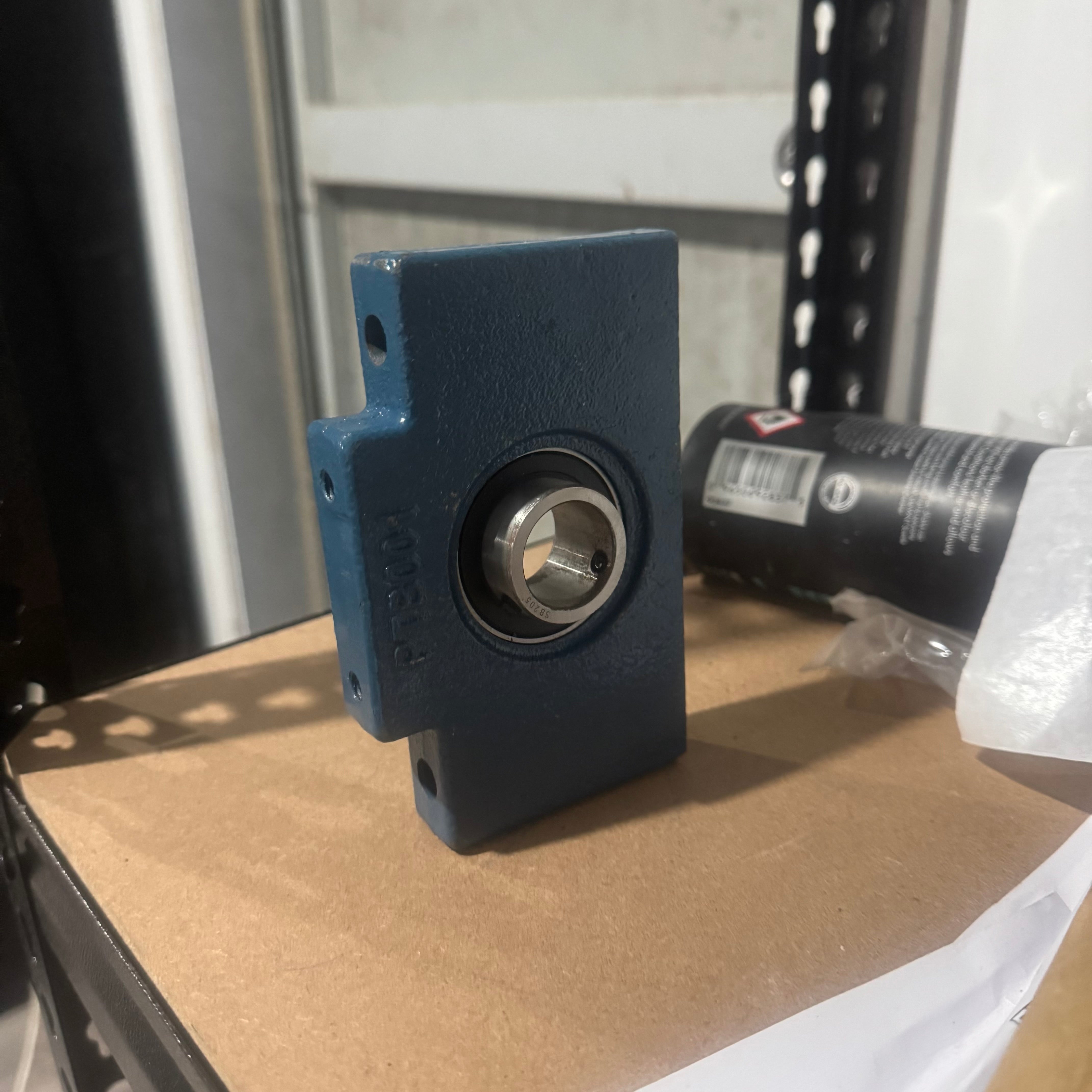 PTB001 – Shaft Bearing Block (Cast Housing, 25.2 mm Shaft, Bolt-On)
