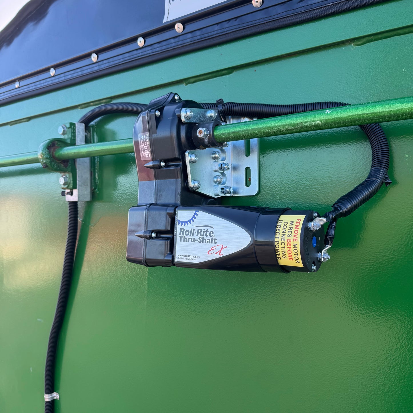 Roll-Rite Thru-Shaft Tarp Motor – 12V & 24V – Suits 1" Shaft (Motor Only, Gearbox Only, Complete Unit)