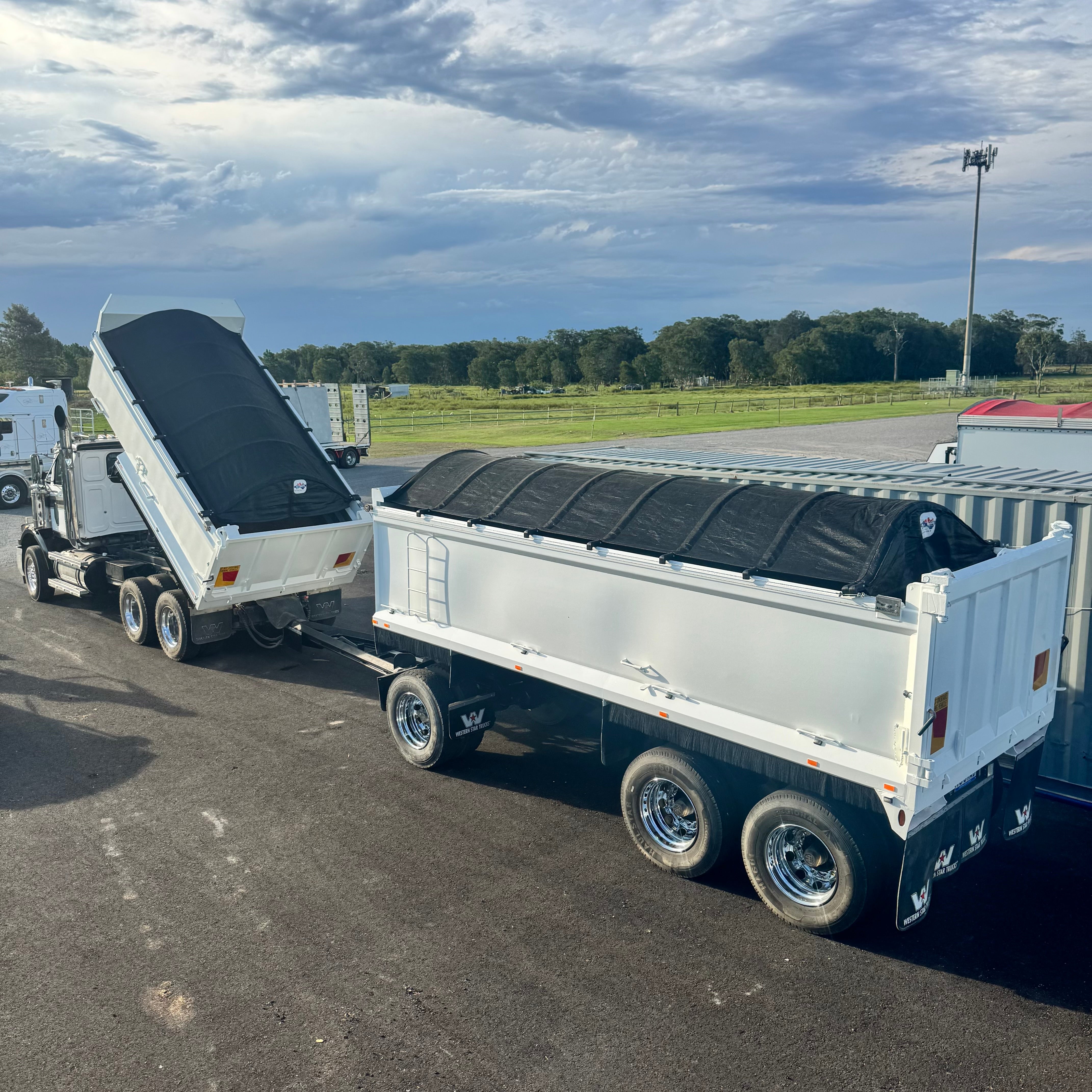 Hero — tarp system installed on truck