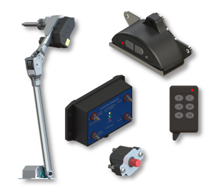 Single Arm Electric Roll Over Kit c/w Tube Adaptor, Motor and Automatic Controller - Remote Control