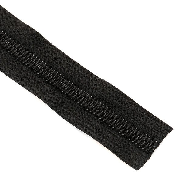 No10 Spiral Zip (100m) Black